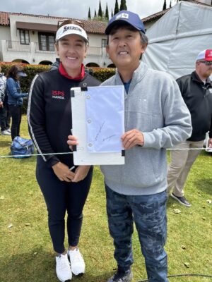 2024 JE Eagle LA Open LPGA15選手直筆サイン　ウィルシャーカントリークラブ会場限定ゴルフピンフラッグ　当日チケット付き - 画像 (10)