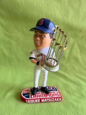松坂大輔選手18　BOSTON REDSOX 2007 ワールドシリーズ チャンピオンボブルヘッド人形　FOCO - 画像 (2)