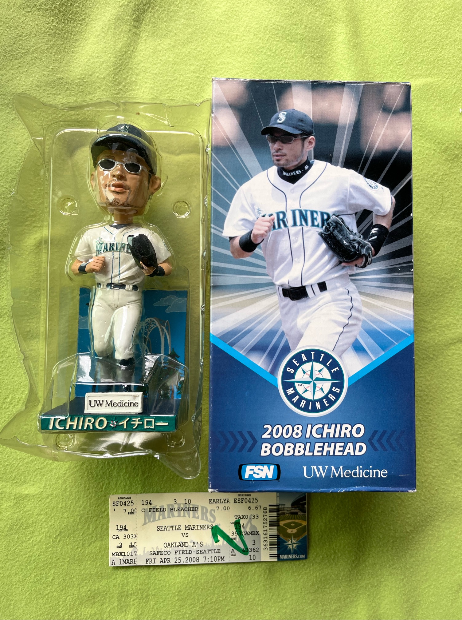 イチロー♯51 2008年シアトルマリナーズ球場配布ボブルヘッド人形 