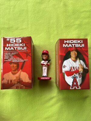 松井秀喜＃55　2010年エンジェルス球場配布ミニボブルヘッド人形