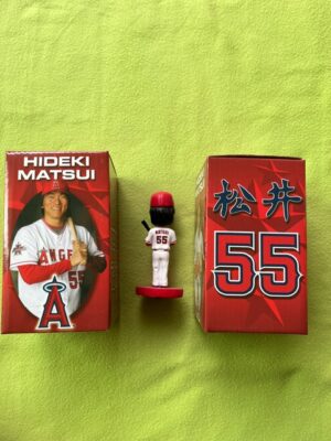 松井秀喜＃55　2010年エンジェルス球場配布ミニボブルヘッド人形 - 画像 (2)