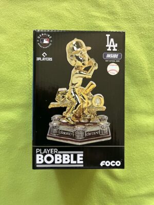 大谷翔平選手50 HOME RUNS& 50 STOLEN BASES記念MINI GOLDENボブルヘッド FOCO 550個限定　在庫1体 - 画像 (3)