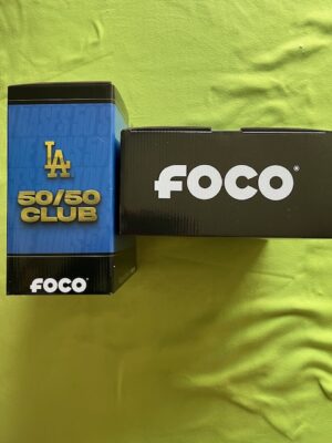 大谷翔平選手50 HOME RUNS&50 STOLEN BASES CONNECTING PLATINUM BASE ボブルヘッド人形 FOCO 200個限定品 　 - 画像 (4)