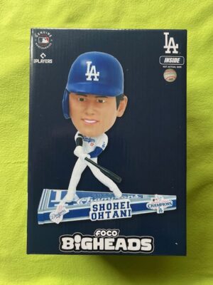 大谷翔平選手LA Dodgers 2024　ナショナルリーグチャンピオンPenant Base BIG HEADボブルヘッドFOCO 324個限定品　在庫1個のみ！ - 画像 (3)