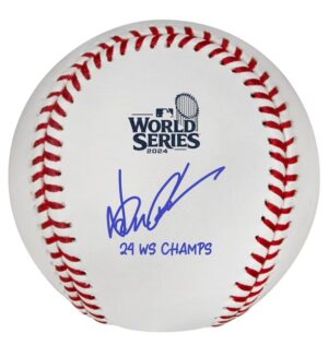 山本由伸＃18ドジャース直筆サイン+24 WS CHAMPS書き込み入り2024ワールドシリーズロゴボール　先行予約販売品