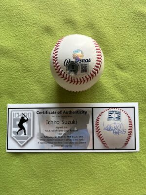 イチロー＃51直筆サインMLB殿堂記念公式ボール HOF25書き込み入り Beckett鑑定ホログラム＆イチローホログラム＆イチロー証明証付き - 画像 (2)