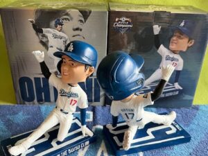 大谷翔平選手＃17　5月15日2025年ドジャース球場配布50-50盗塁ボブルヘッド人形