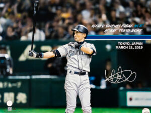 イチロー直筆サイン　ICHIRO Final At Bat 3-21-2019 Tokyo Dome 16x20 Photo　