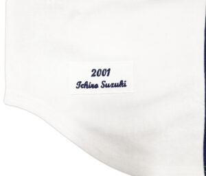 イチロー＃51直筆サイン＆HOF25 6 STATS書き込み入り2001マリナーズオールスターパッチMichell&Nessユニホーム - 画像 (5)