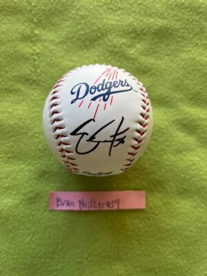 エバン・フィリップス投手Evan Phillips#59ドジャース直筆サインMLBドージャースロゴボール