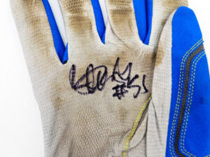 イチロー＃51　ICHIRO SUZUKI 実使用MIZUNOバッティンググローブ　ブルー　イチロー直筆サイン証明証付き - 画像 (2)