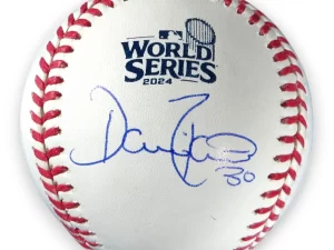 デーブロバーツ監督＃30　Dave Robertsドジャース直筆サイン2024ワールドシリーズ公式ボール MLBホログラム証明付き