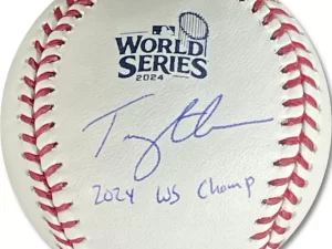 トミーエドマン#25　TOMMY EDMANドジャース直筆サイン&2024 WS CHAMP書き込み入り2024ワールドシリーズ公式ボール