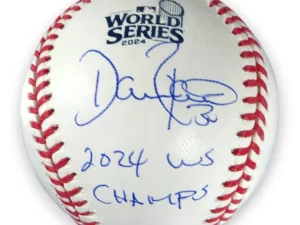 デーブロバーツ監督＃30　ドジャース直筆サイン&2024 WS CHAMPS書き込み入り2024ワールドシリーズ公式ボール　MLBホログラム証明付き