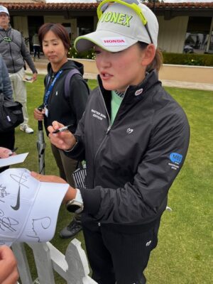 渋野日向子・馬場咲希・竹田麗央・西村優菜・畑岡奈紗・ネリーコルダ・他LPGA全10選手直筆サインNIKE CAP - 画像 (9)