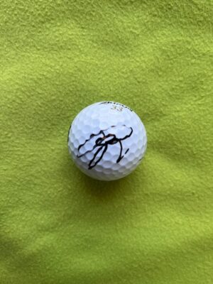 勝みなみプロ直筆サインSRIXON似顔絵オウンゴルフボール　ボールケース付き