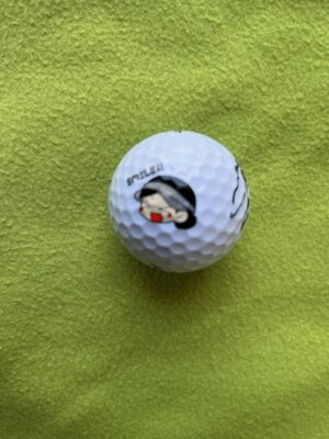 勝みなみプロ直筆サインSRIXON似顔絵オウンゴルフボール　ボールケース付き - 画像 (2)