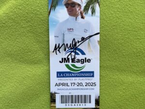 ハンナグリーンHANNAH GREENプロ直筆サイン2025　JM Eagle LA Championshipチケット