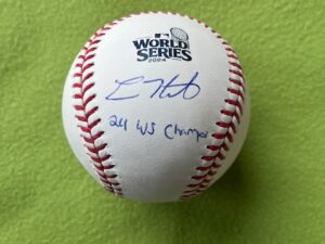 キケヘルナンデス♯8 Enrique Hernandez ドジャース直筆サイン&24 WS CHAMP書き込み入り2024ワールドシリーズ公式ボール  ＭＬＢ＆Fanaticsホログラム証明書付