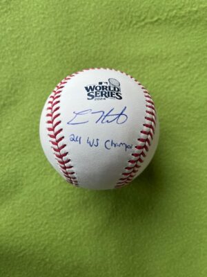 キケヘルナンデス♯8 Enrique Hernandez ドジャース直筆サイン&24 WS CHAMP書き込み入り2024ワールドシリーズ公式ボール  ＭＬＢ＆Fanaticsホログラム証明書付