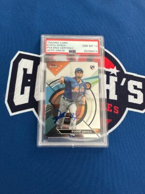 千賀滉大選手NYメッツ＃34直筆サイン入り2023 TOPPSルーキーカードPSA Mint10