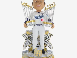 山本由伸選手＃18 Dodgers 2025Back to Backワールドシリーズチャンピオンセレブレーションボブルヘッド　 FOCO2025個限定品　完全先行予約品
