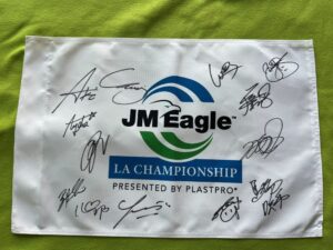 2026 JM Eagle LA CHAMPIONSHIP 女子ゴルフ13選手直筆サイン　EL CAB会場限定JM Eagle LA CHAMPIONSHIPゴルフピンフラッグ　SOLD-OUT