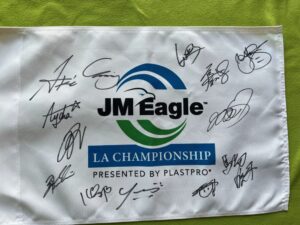 2026 JM Eagle LA CHAMPIONSHIP 女子ゴルフ13選手直筆サイン　EL CAB会場限定JM Eagle LA CHAMPIONSHIPゴルフピンフラッグ　
