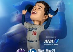 山本由伸選手 5月27日ドジャース球場限定配布 GAME 7 LAST OUTボブルヘッド人形 完全先行予約品