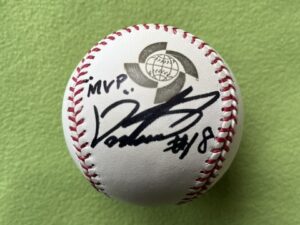松坂大輔＃18直筆サインMVP書き込み入り 2009WBCボール
