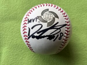 松坂大輔＃18直筆サインMVP書き込み入り 2009WBCボール