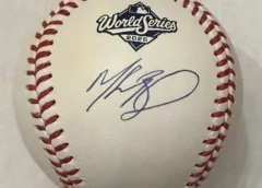 ムーキーベッツ＃50　ドジャース直筆サイン入り2025ワールドシリーズボール MLB&Fanaticsホログラム付き