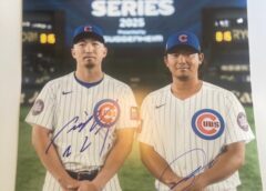 鈴木誠也選手＃27＆今永昇太＃18シカゴカブスＷ直筆サイン11X14（縦横約36X28センチ）大型フォト